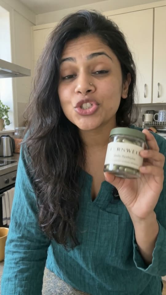 Example ad: Priya presents FERNWELL synbiotic